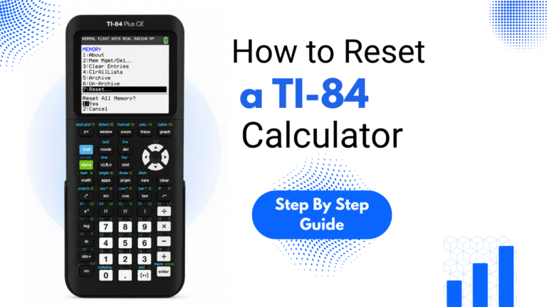 How to Reset a TI-84 Calculator