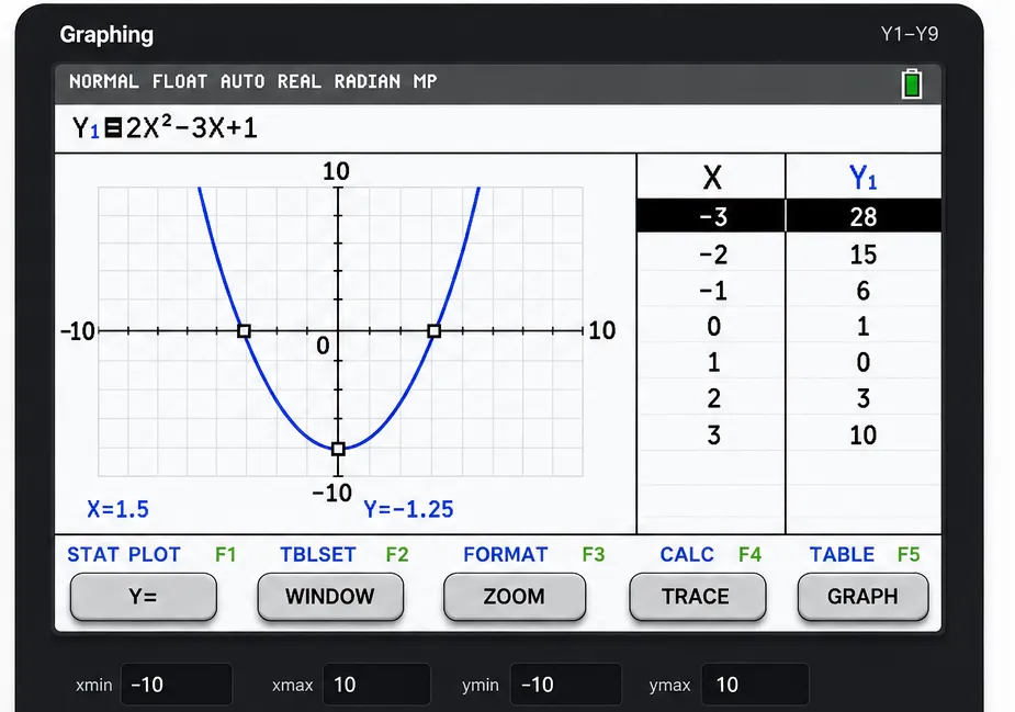 What You Get in the Graphing Calculator Online